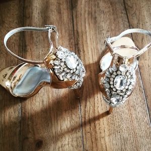 Rose Gold Embellished Heels